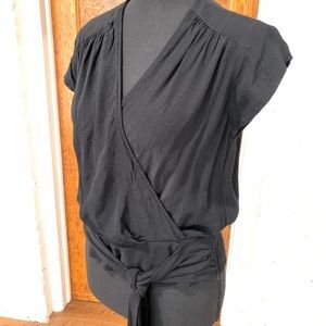 Maeve Anthropologie top from this year black sm